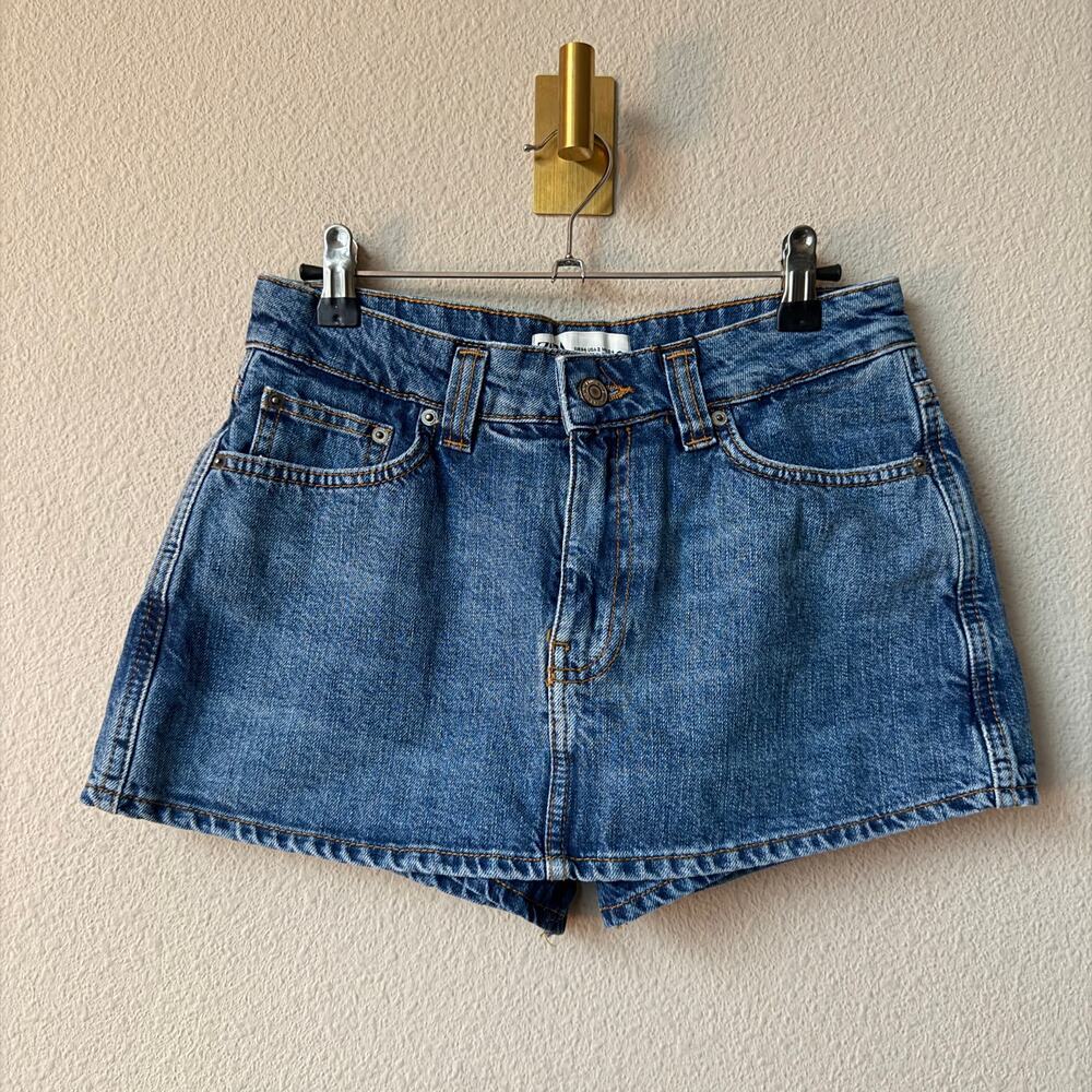 ZARA Denim Mini Skort NWT Size 2